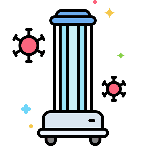 Disinfection covid 19 electronics sterilization icon