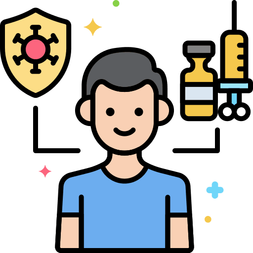 Herd immunity healthcare and medical immunity herd immunity icon