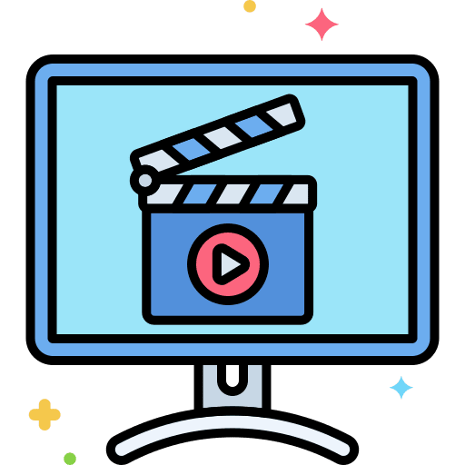 Online content healthcare and medical online activity entertainment icon