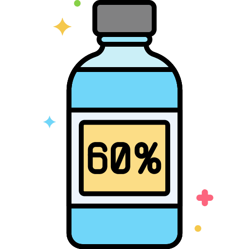 Alcohol healthcare and medical sanitizer hand sanitizer icon