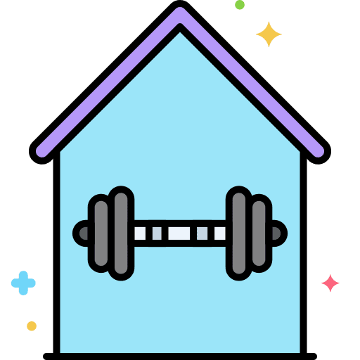 Fitness training sports and competition workout icon