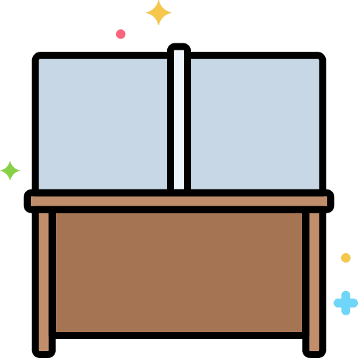 Tables job healthcare and medical new normality icon