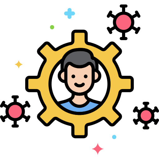 Support services system supporting technical icon