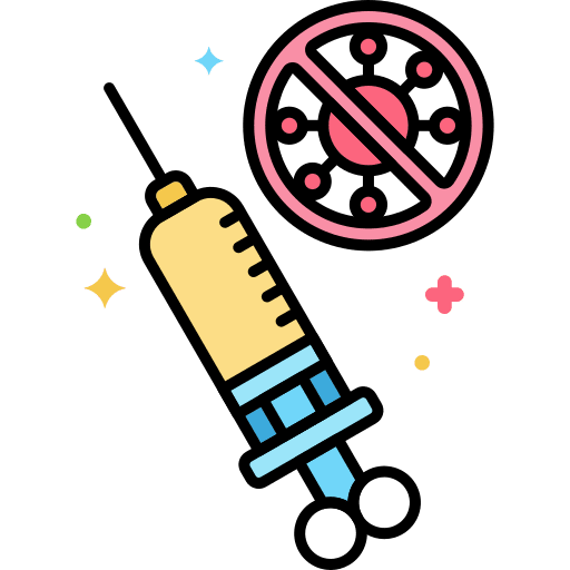 Vaccines syringe vaccine cancer icon