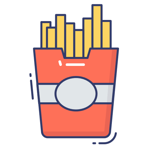 French fries french fries potatoes chips icon