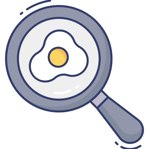 Fried egg yolk kitchenware fried egg icon