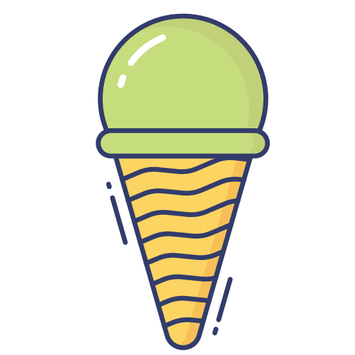 Ice cream sweet cone dessert icon
