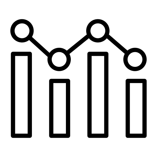 Bar graph analysis bar graph business and finance icon
