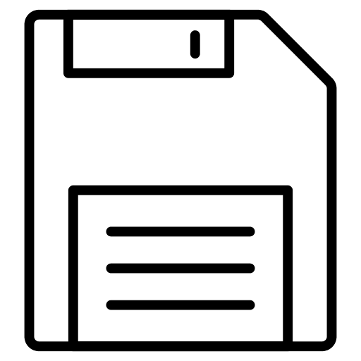 Floppy floppy storage flash disk icon