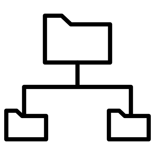 Folder files and folders storage folder icon