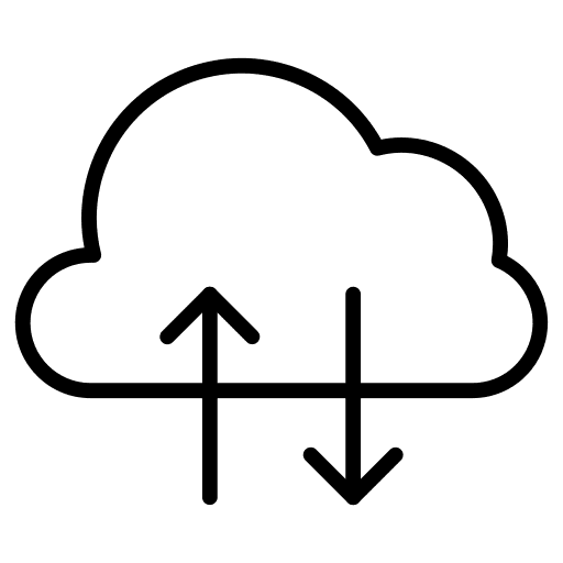 Cloud ui sharing arrow icon
