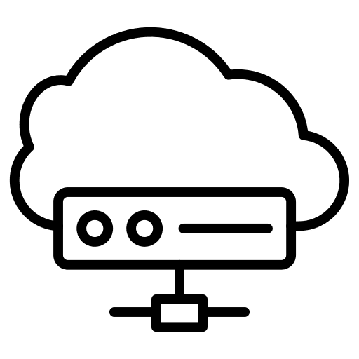 Cloud ui storage network icon