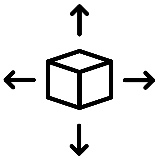 Cube arrow block ui icon