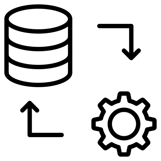 Setting arrow setting server icon