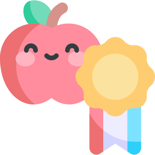 Award farming and gardening vegetarian badge icon