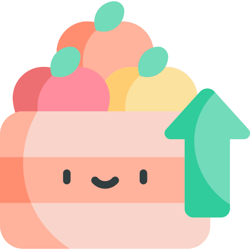 Increase agriculture food crate icon