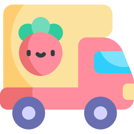 Delivery truck cargo truck shipping and delivery agriculture icon