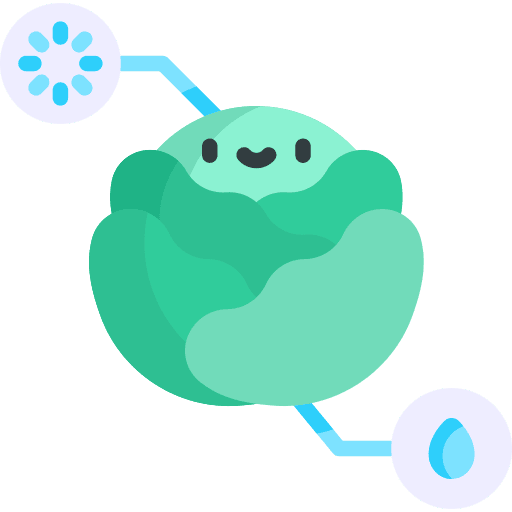 Lettuce smart farm food farming and gardening icon