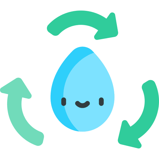 Reuse eco water reuse icon