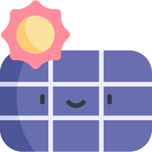 Solar panel sun solar energy green power icon