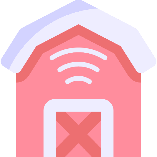 Smart farm wifi wireless farming and gardening icon