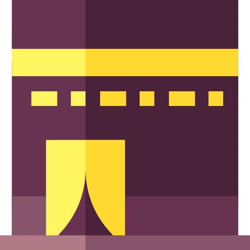 Mecca architecture and city mecca monuments icon