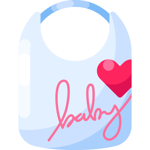 Baby bib baby clothing baby cloth heart icon