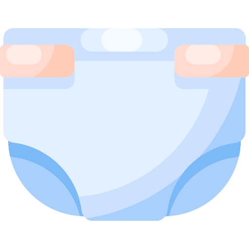 Diapers cloth baby infant icon