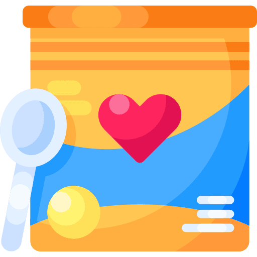 Milk powder food kid and baby can icon