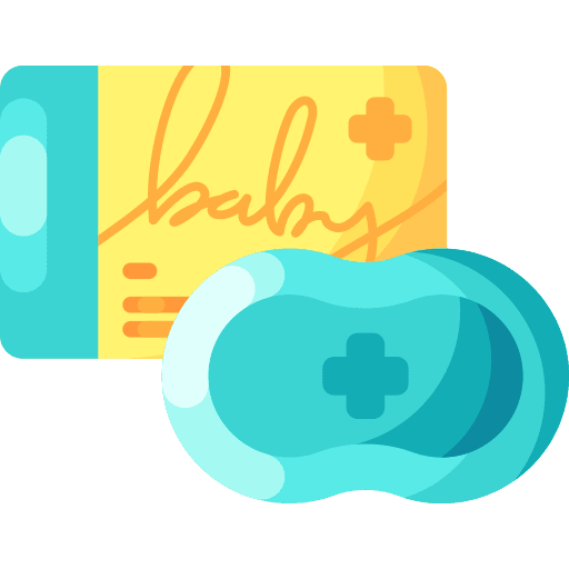 Soap baby wash bubbles icon