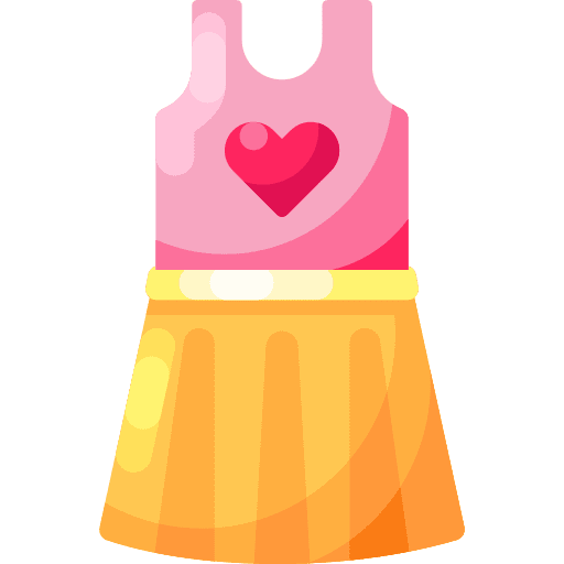 Baby dress kid and baby body clothes icon