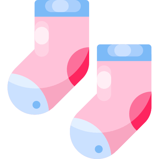 Baby socks kid and baby fashion garment icon