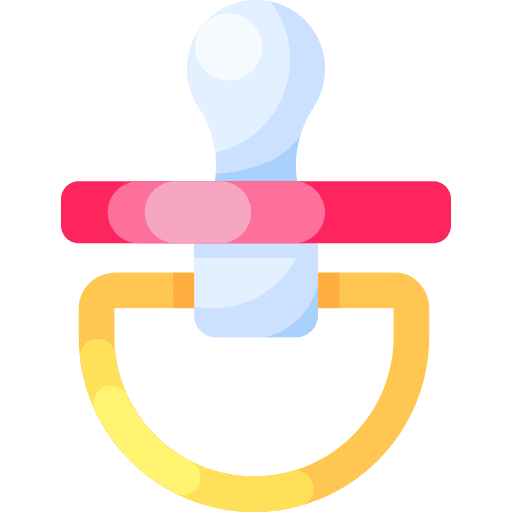 Pacifier childhood baby kid and baby icon