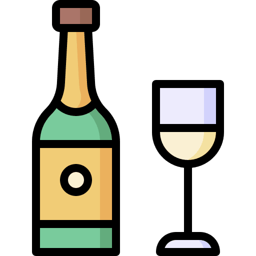 Champagne alcoholic drink beverage celebration icon