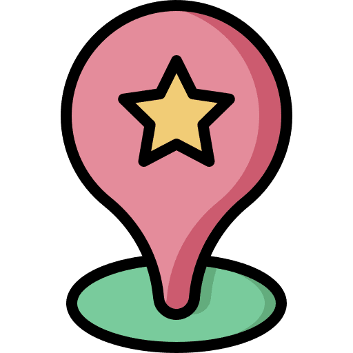Location favourite pin location icon