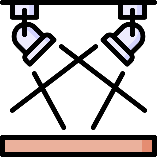 Stage disco concert entertainment icon