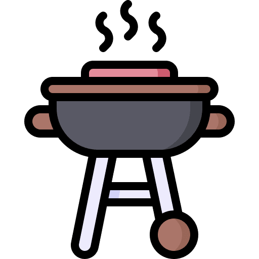 Barbecue grill hot food bbq icon