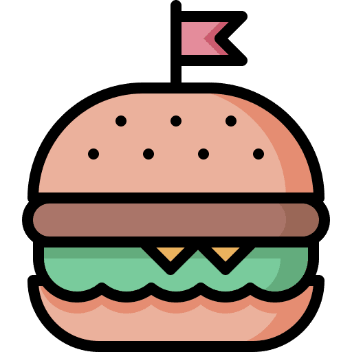Burger sandwich hamburger salad icon