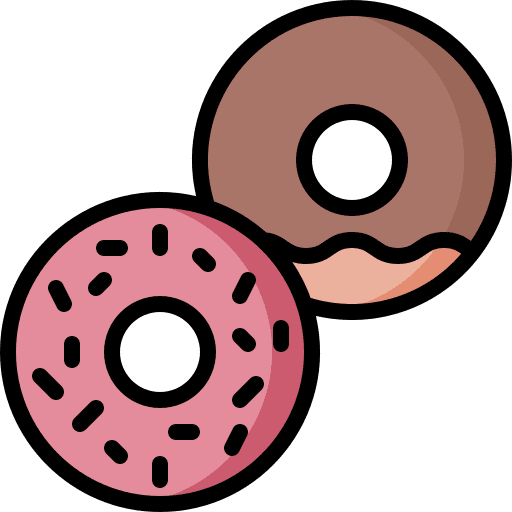 Doughnut bakery baked dessert icon
