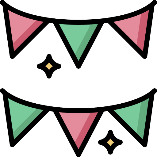 Garlands birthday garlands birthday and party icon