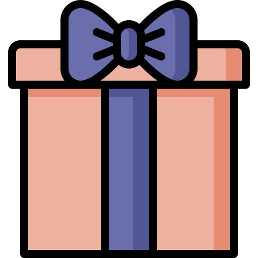 Gift birthday and party surprise christmas icon