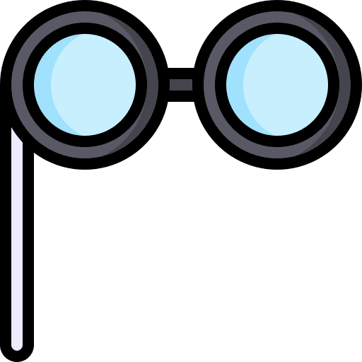 Glasses birthday and party fashion accessory icon