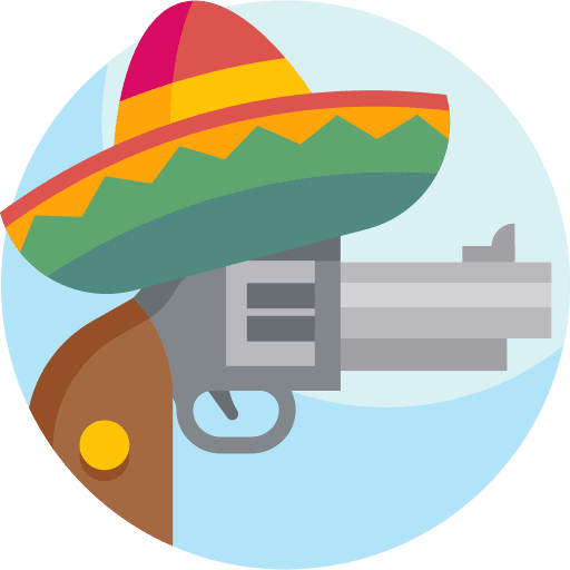 Cinco de mayo cinco de mayo gun mexico icon