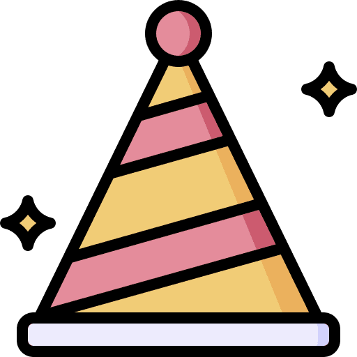 Party hat entertainment party hat decoration icon