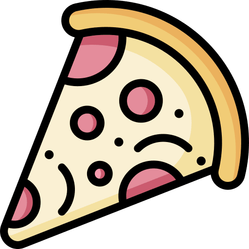 Pizza dough fast food food and restaurant icon