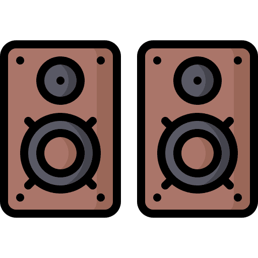 Speakers loud speaker music electronics icon