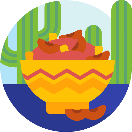 Beans chili bowl gastronomy icon