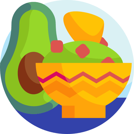 Guacamole mexican food guacamole bowl icon