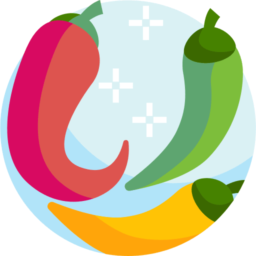 Jalapeno chili pepper organic food and restaurant icon