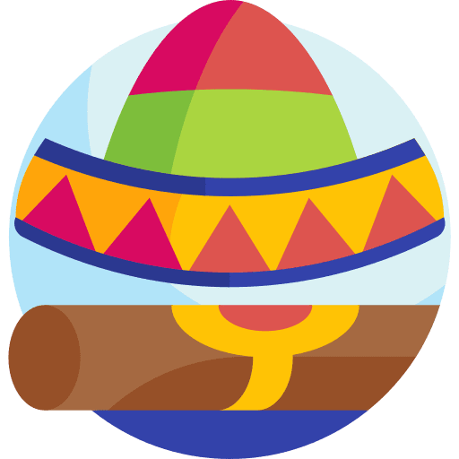 Cinco de mayo celebration cigar hat icon